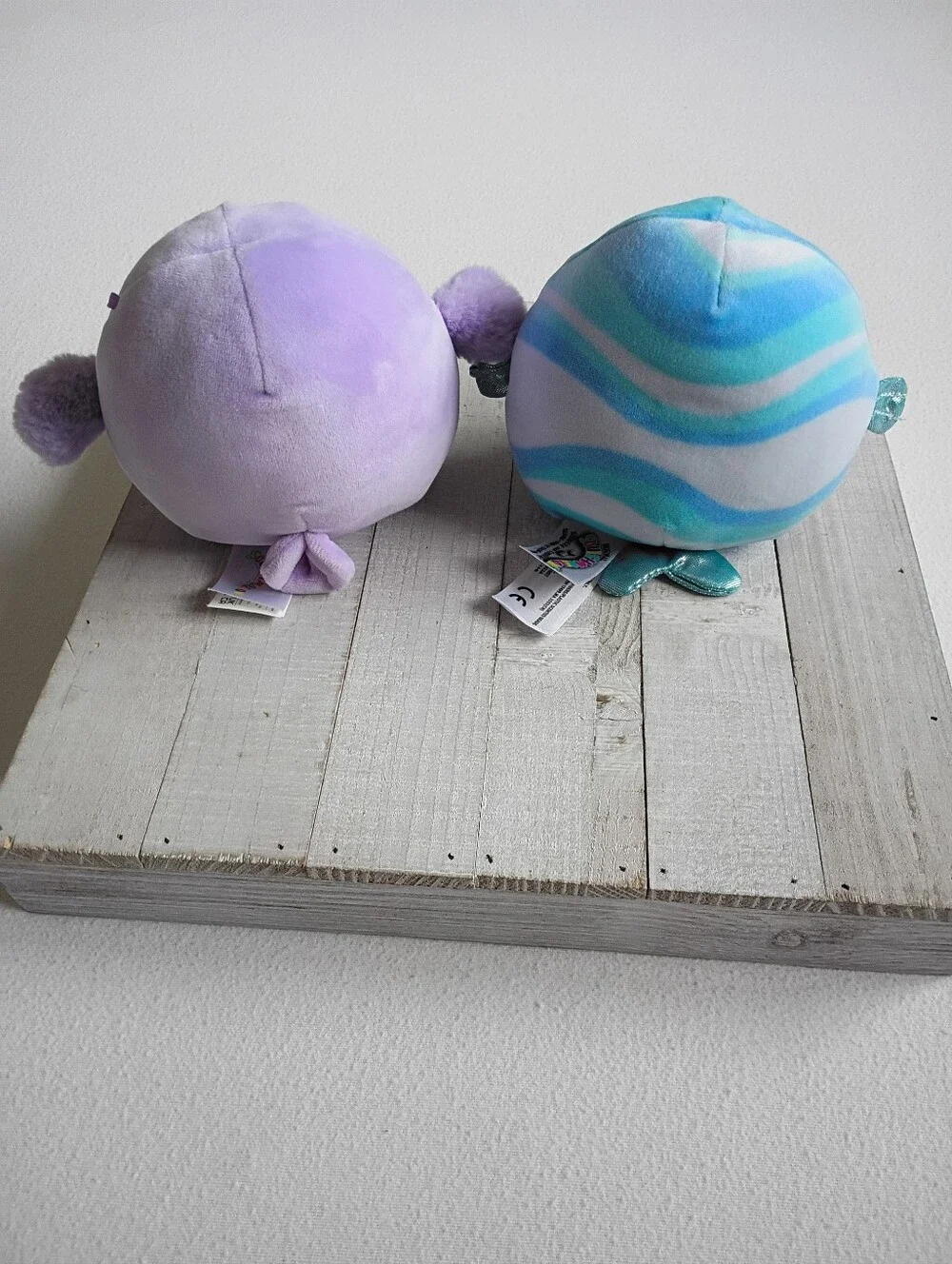 Squishmallows Scarlito Purple Owl & Noah Blue Seal 5